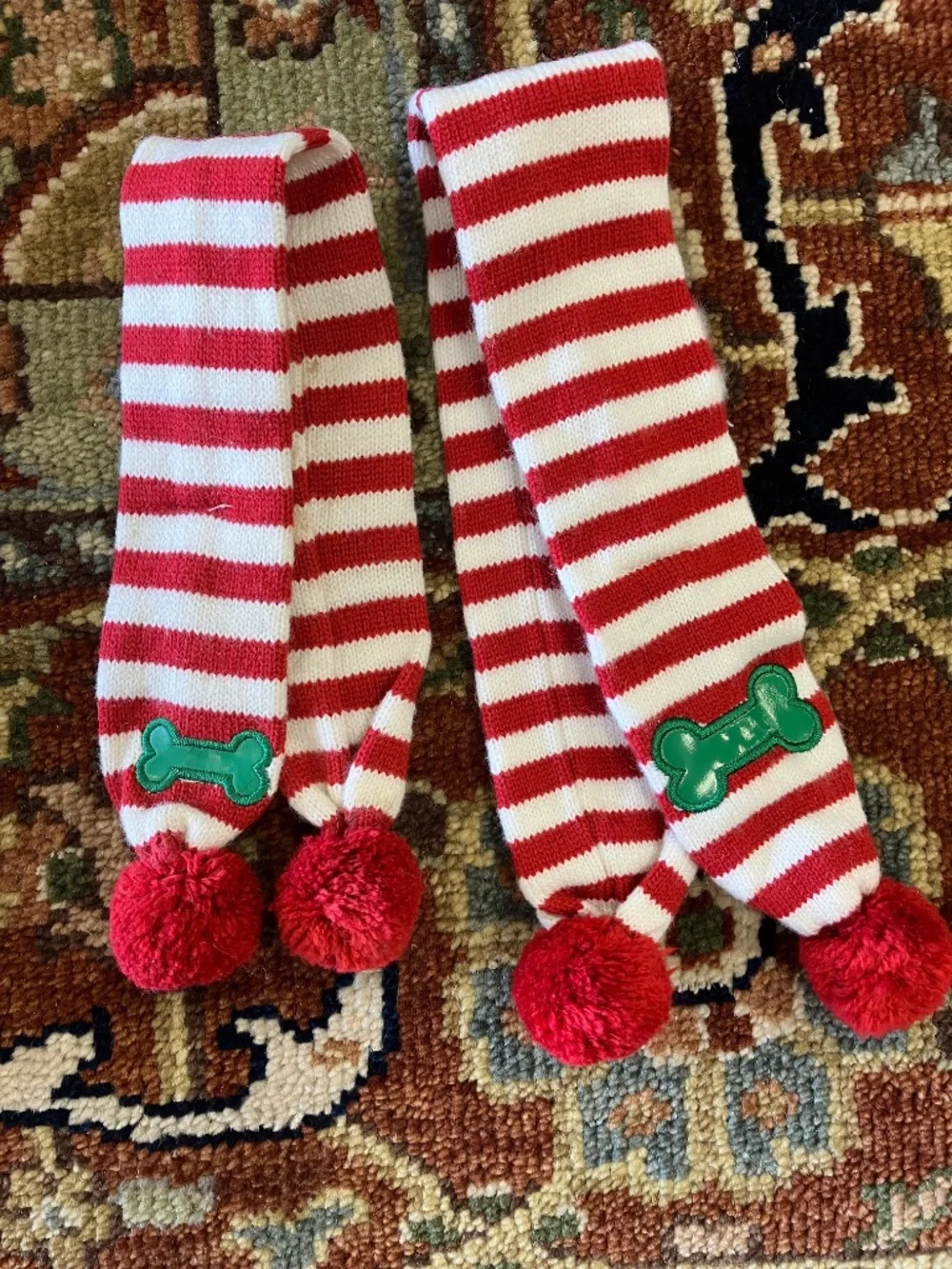 New 2 Vintage Zack & Zoey Dog Sweaters Jumpers - Small with Xmas Scarfs
